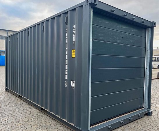 20ft Transport Container with Garage Sectional Doors